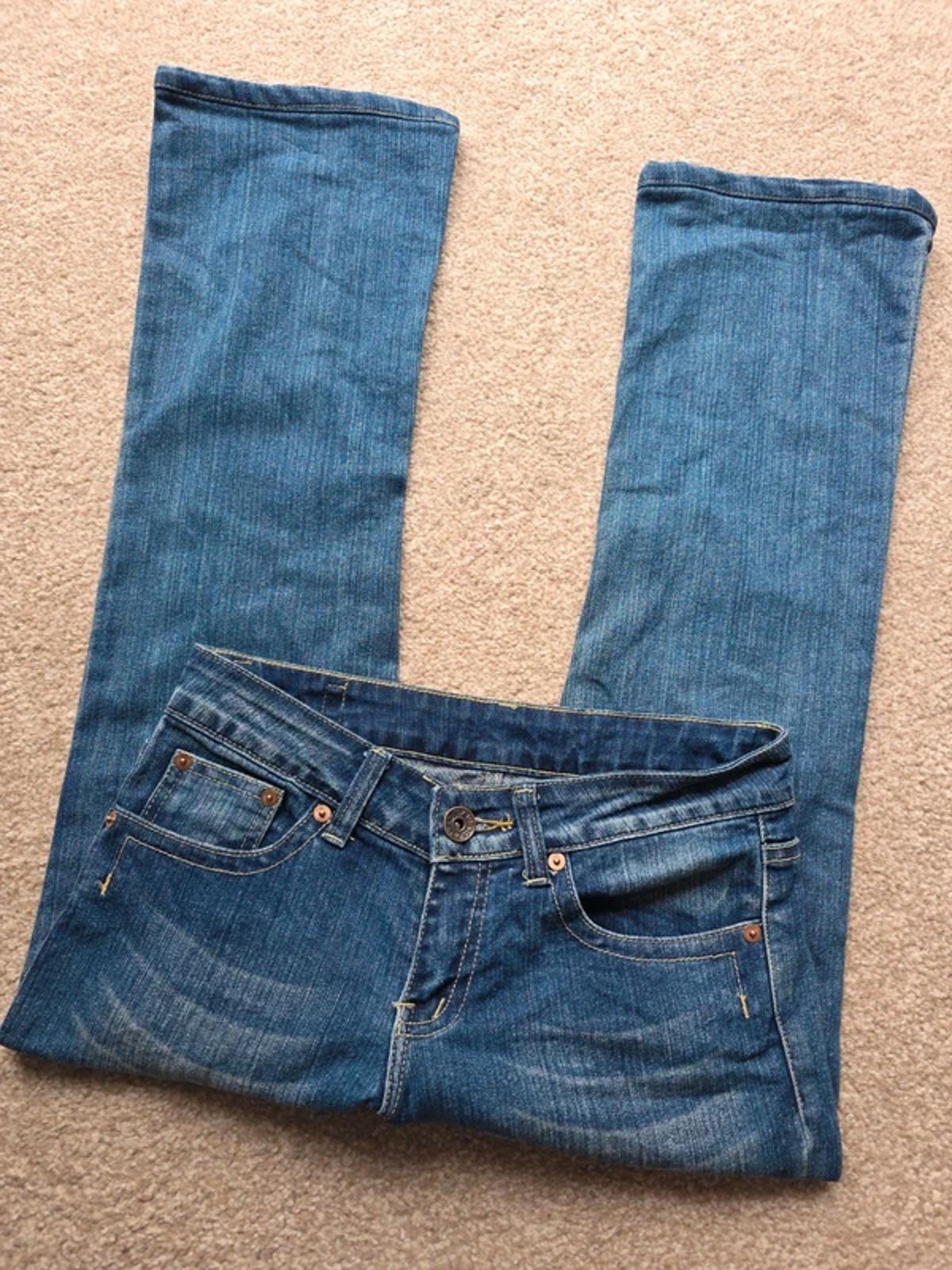 Vintage Y2K Olyone Low Rise Flared Jeans UK Size 10 Petite