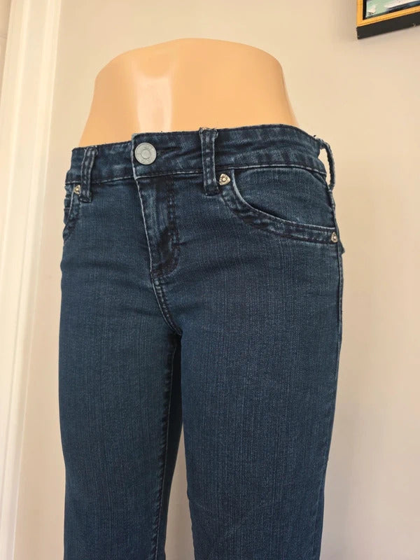 HUT by Franz Kraler Vintage Y2K Low Rise Bootcut Jeans UK Size 8/10