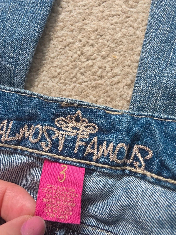 Almost Famous Ultra Low Rise Bootcut Vintage Y2K Jeans UK Size 4/6