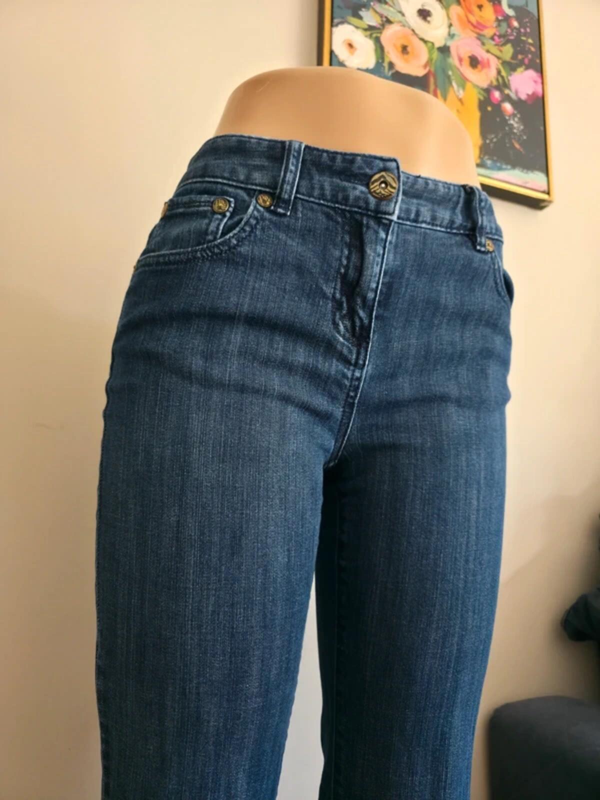 Dana Buchman Mid Rise Bootcut Vintage Y2K Jeans UK Size 8/10 Petite