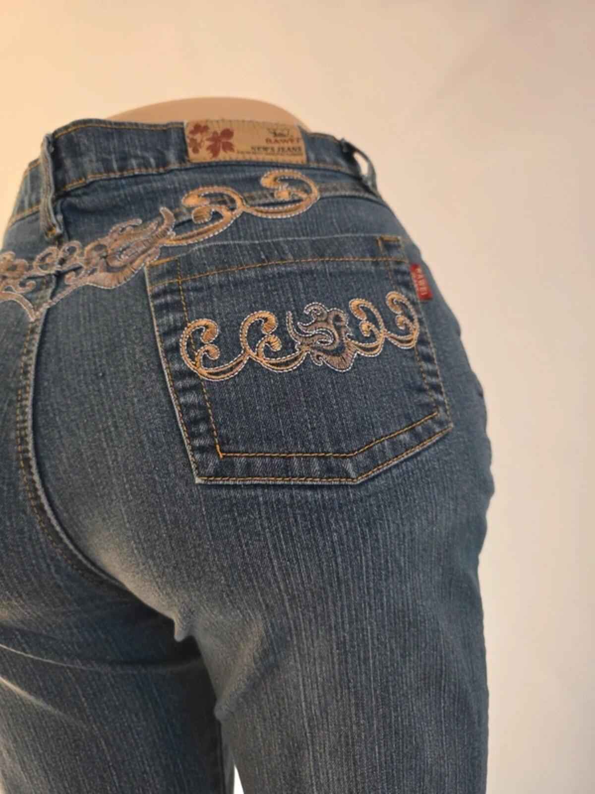 Bawei High Rise Straight Vintage Y2K Jeans UK Size 14 Petite
