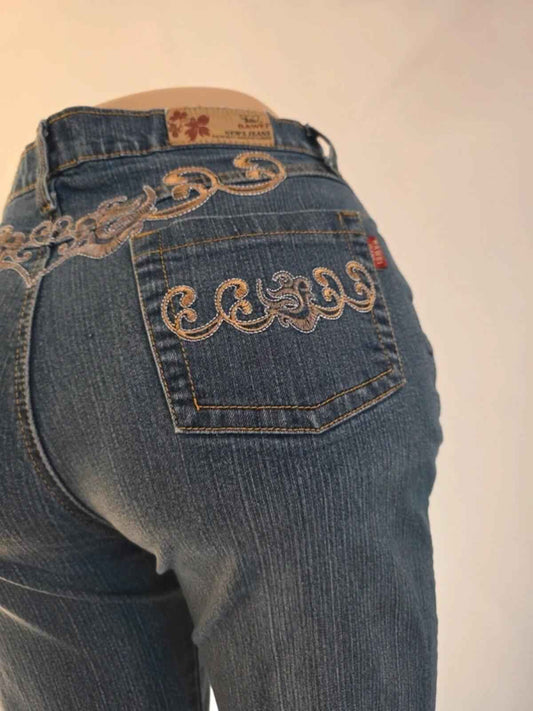 Bawei High Rise Straight Vintage Y2K Jeans UK Size 14 Petite