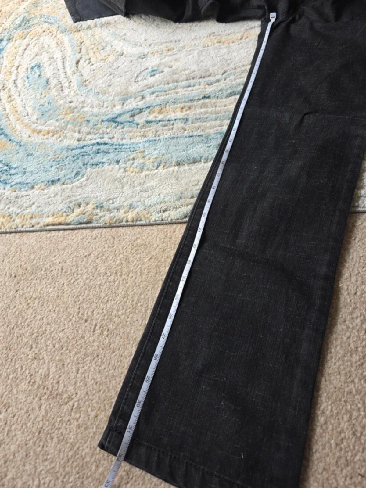New Caro Vintage Y2K Mid Rise Straight Leg Black Jeans UK Size 8