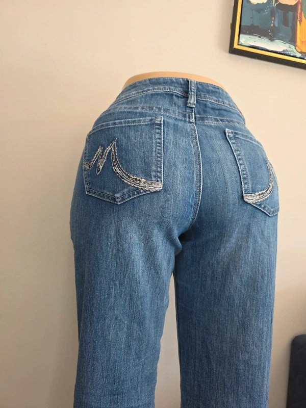 Maurices Mid Rise Bootcut Vintage Y2K Jeans UK Size 14/16 Tall