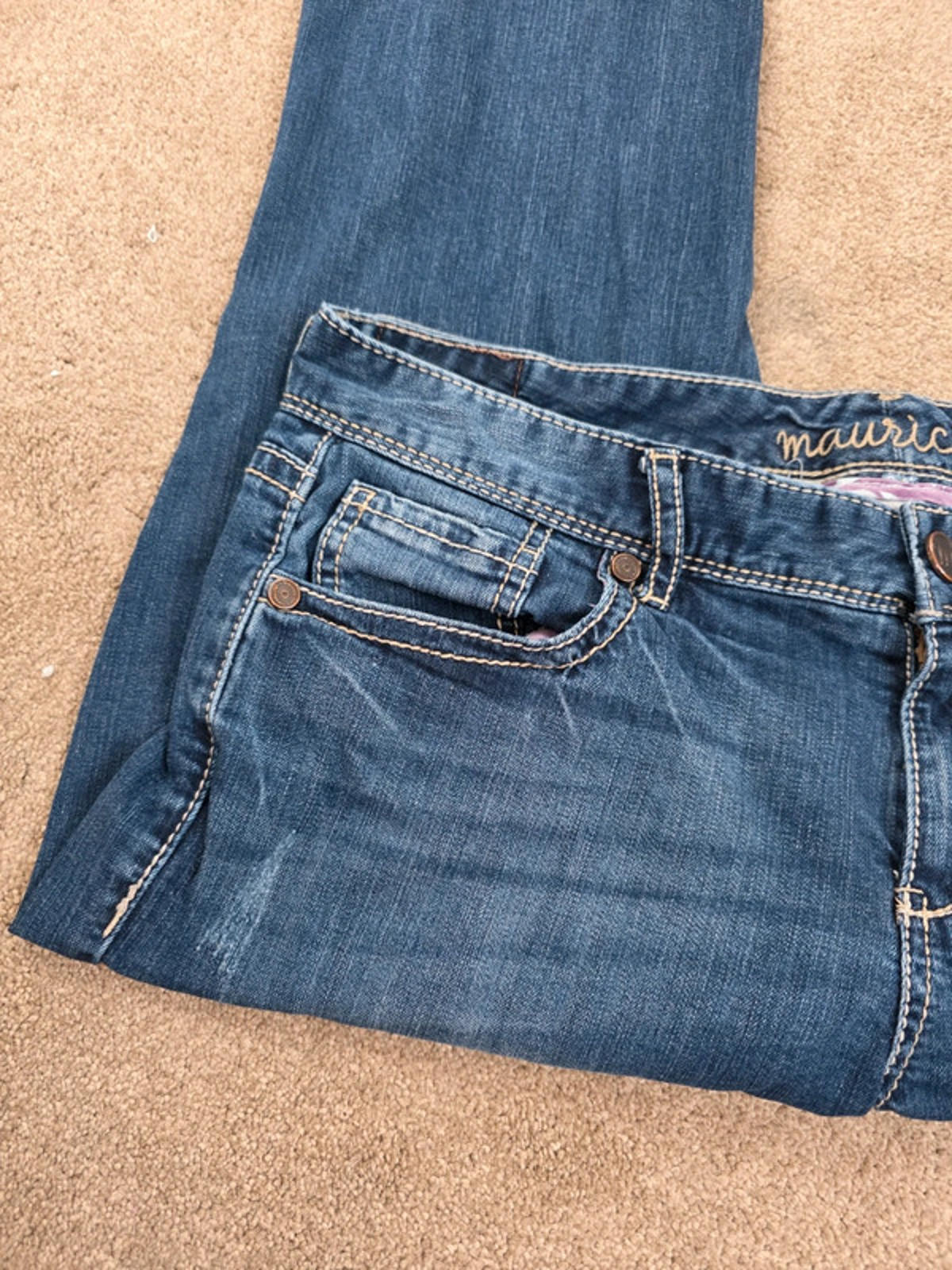 Vintage Y2K Maurice’s Mid Rise Bootcut Jeans UK Size 16