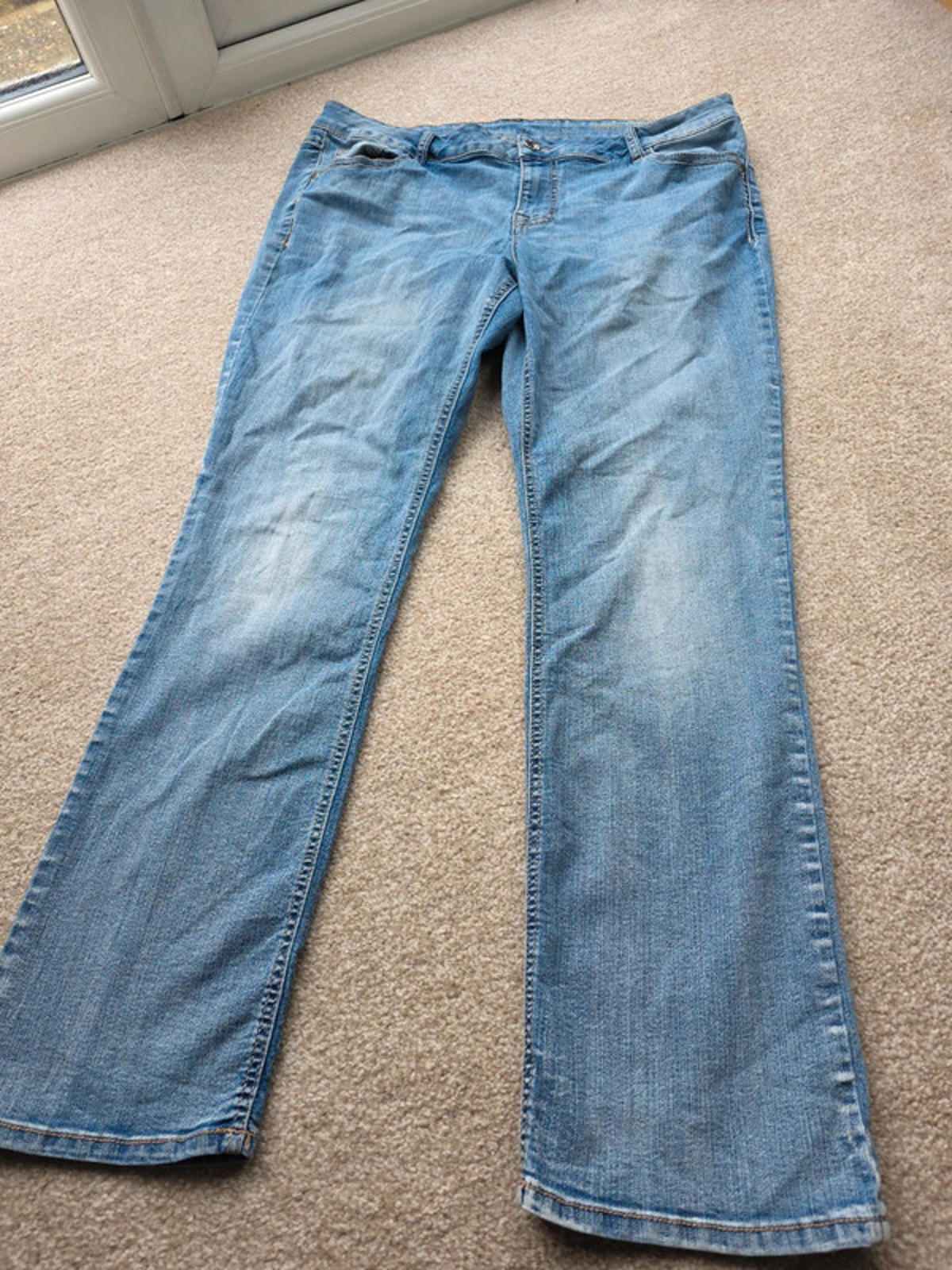 Vintage Y2K Natural Reflections Jeans Mid Rise Flare size 18