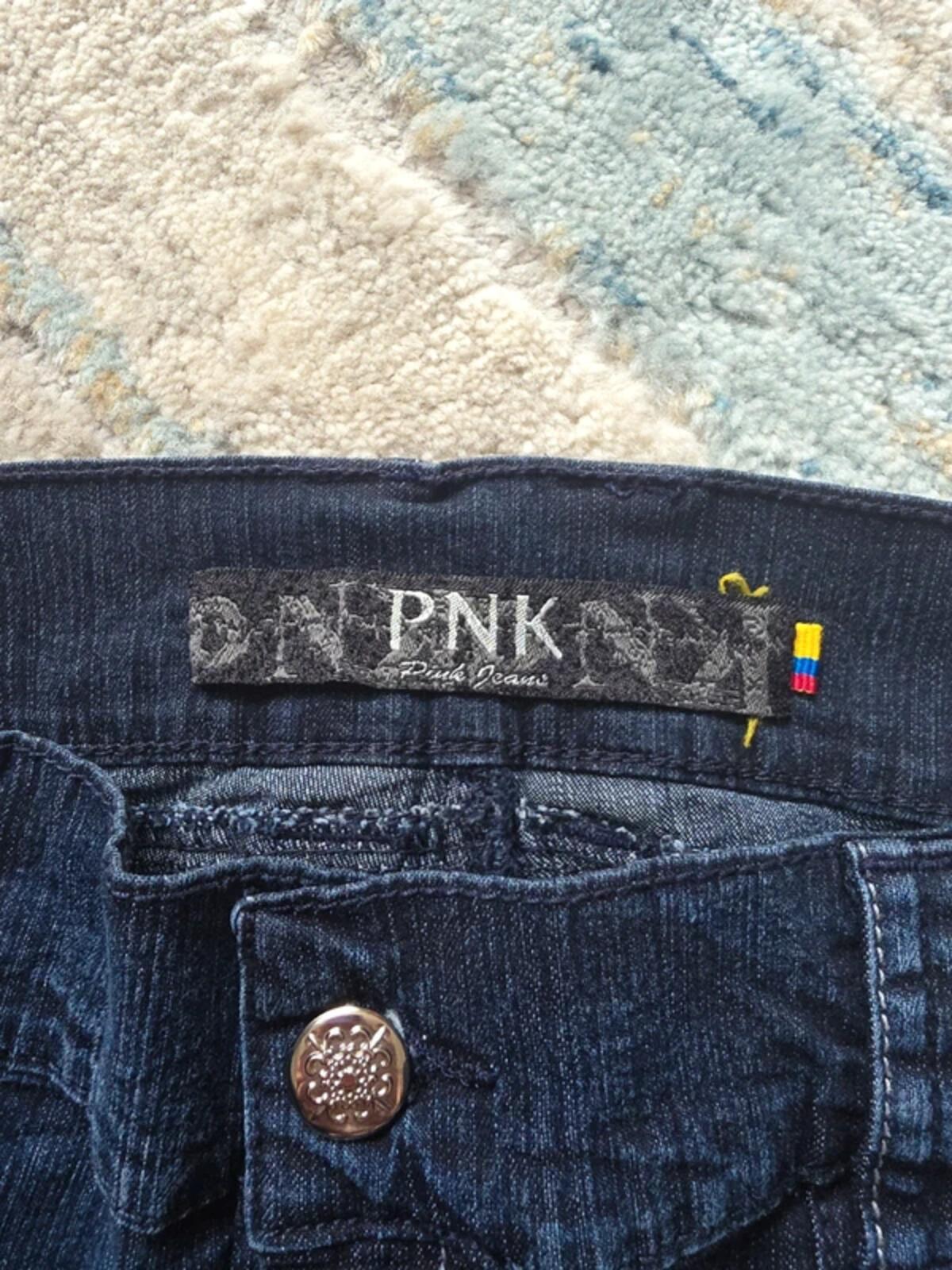 PNK Vintage Y2K Petite Mid Rise Wide Bootcut Jeans UK Size 12