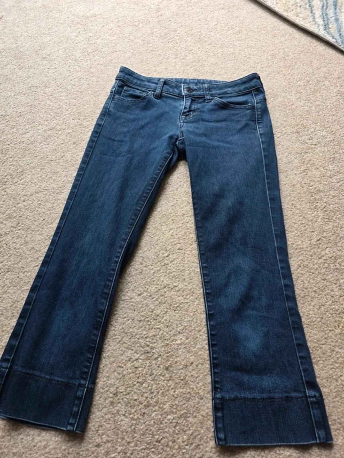 Uniqlo Ultra Low Rise Capri Jeans UK Size 4/6