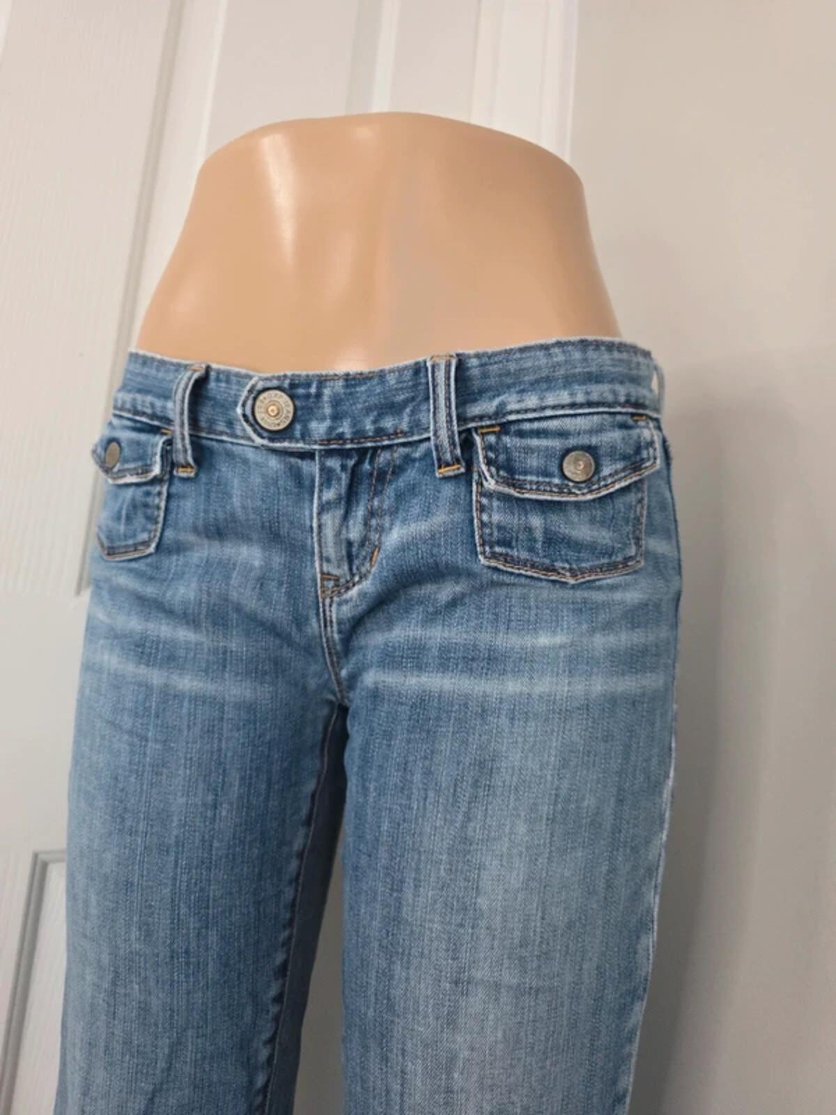 Gap Ultra Low Rise Blingy Bootcut Vintage Y2K Jeans UK Size 8 Tall