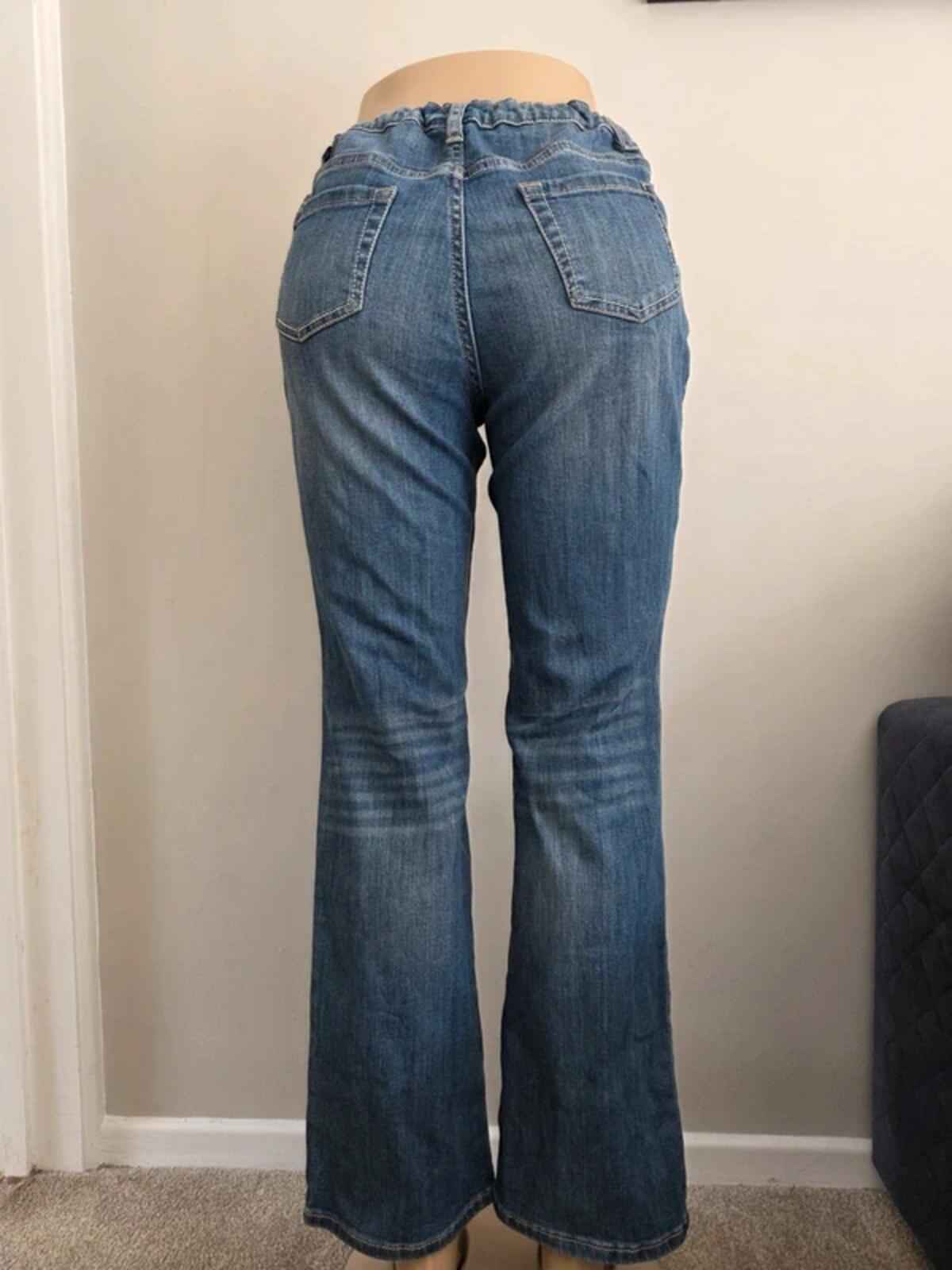 Vintage Y2K Mid Rise Bootcut Jeans UK Size 12/14