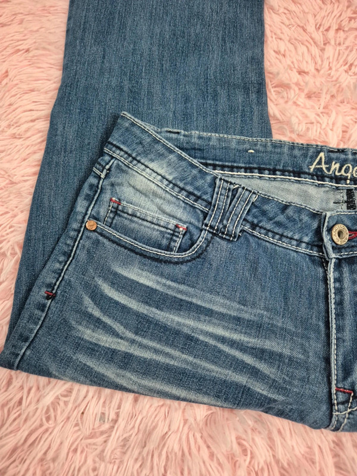 Vintage Y2K Angels Mid Rise Bootcut Jeans UK size 14