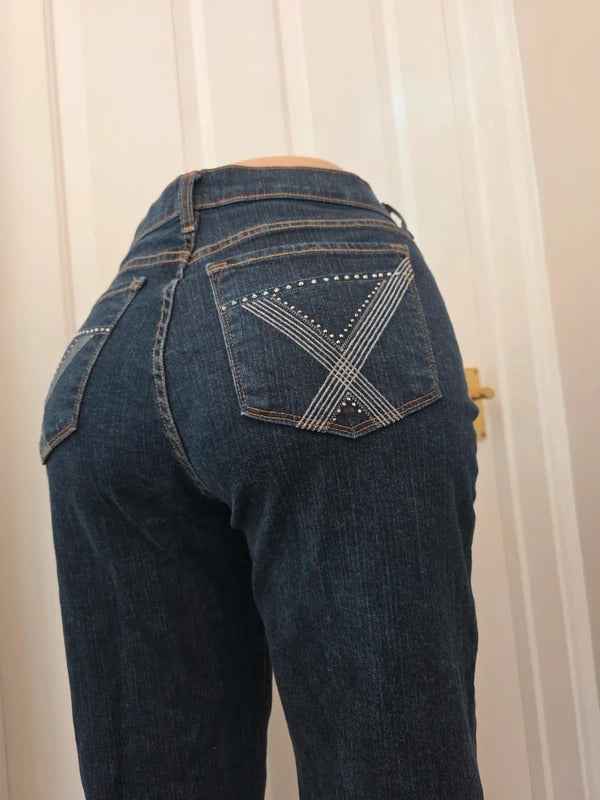 NYDJ Petite High Rise Bootcut Jeans UK Size 14