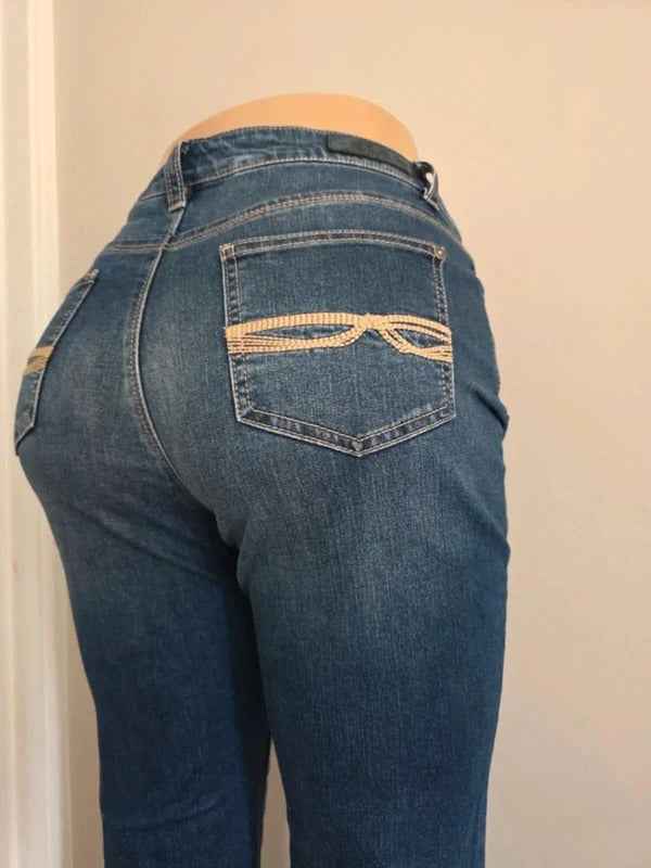 Buffalo David Bitton Vintage Y2K Mid Rise Straight Jeans UK Size 10