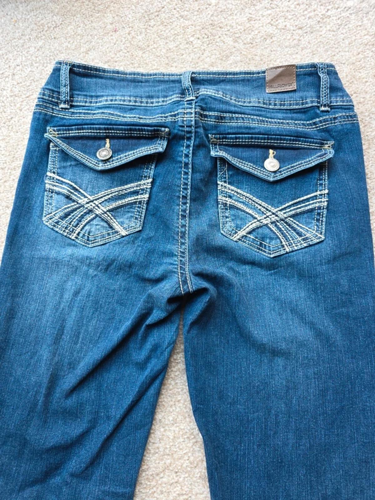 Vintage Y2K Wallflower Mid Rise Bootcut Jeans UK Size 12 Petite