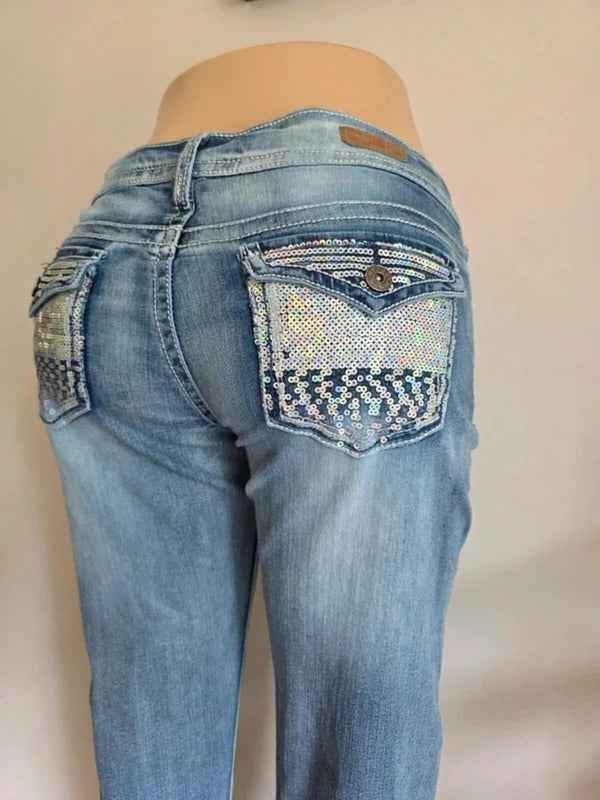 Bongo Low Rise Flared Jeans UK Size 14
