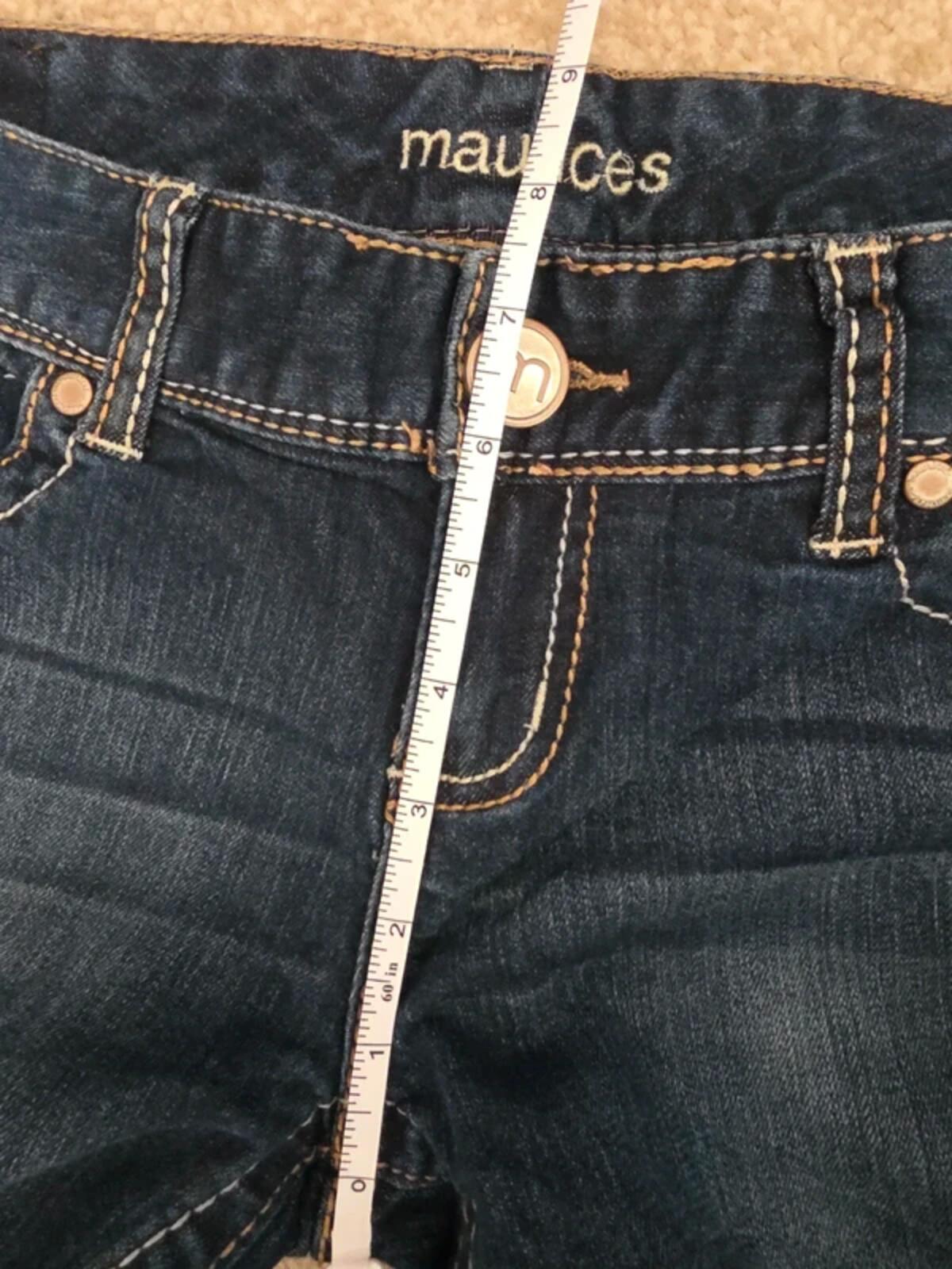 Maurices Low Rise Bootcut Vintage Y2K Jeans UK Size 8