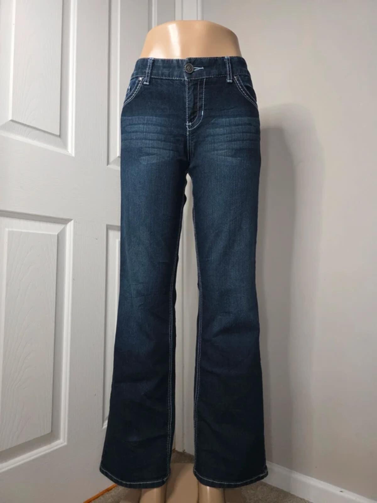 Maurices Mid Rise Wide Bootcut Jeans UK Size 10/12 Vintage Y2K