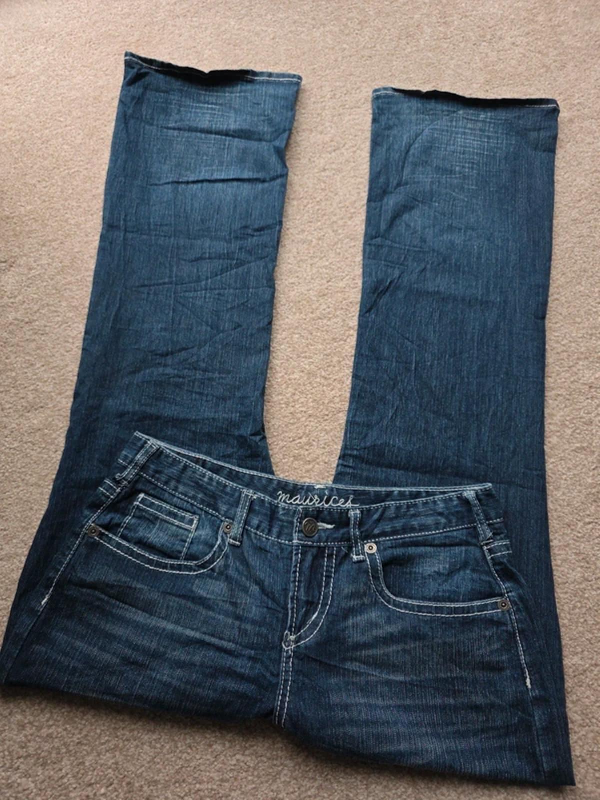 Vintage Y2K Maurices Mid Rise Bootcut Jeans UK Size 12/14 Tall