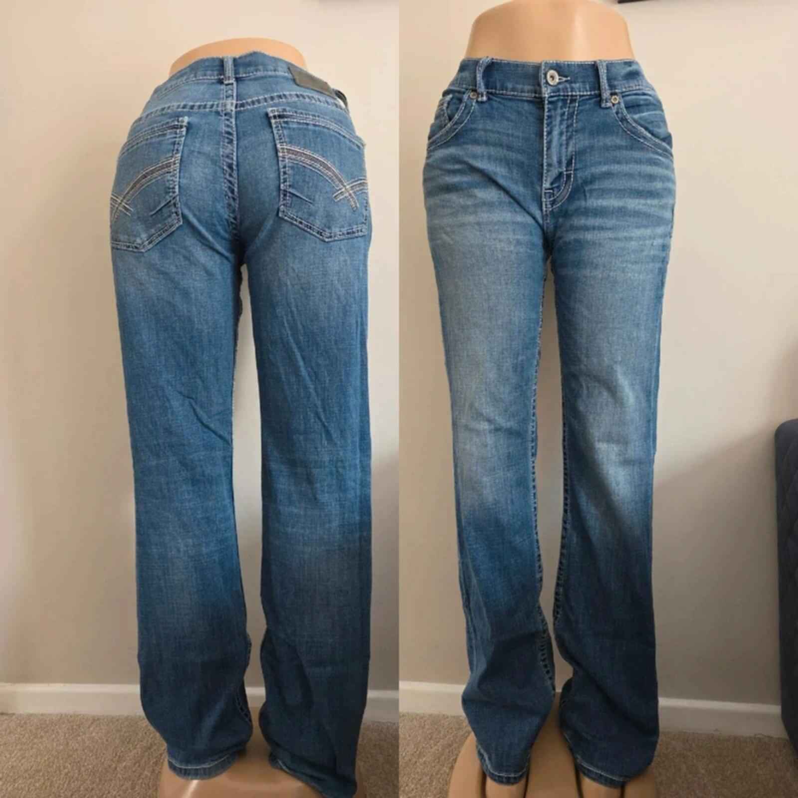 BKE Mid Rise Bootcut Vintage Y2K Jeans UK Size 16 Tall