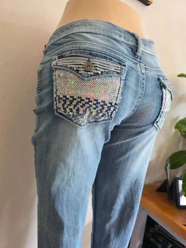 Bongo Low Rise Flared Jeans UK Size 14
