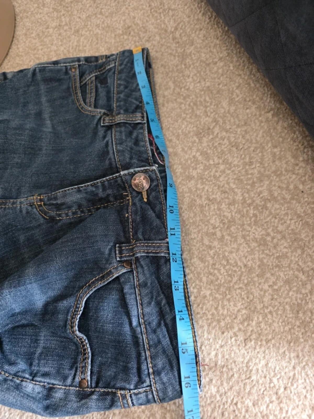 EDC By Esprit Ultra Low Rise Cropped Jeans UK Size 10