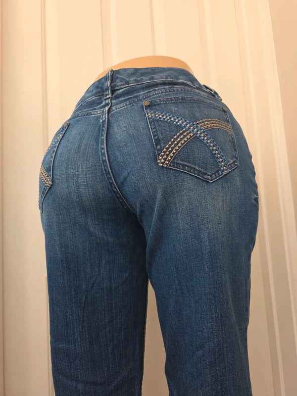 ANA Modern Fit Mid Rise Loose Straight Vintage Y2K Jeans UK Size 14 Tall