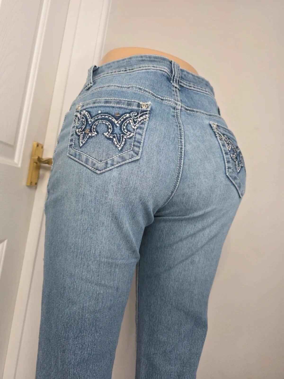 Cg Cg Mid Rise Bootcut Jeans UK Size 8/10 Petite