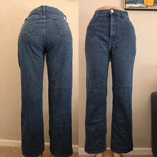 Lee High Rise Straight Baggy Jeans UK Size 14