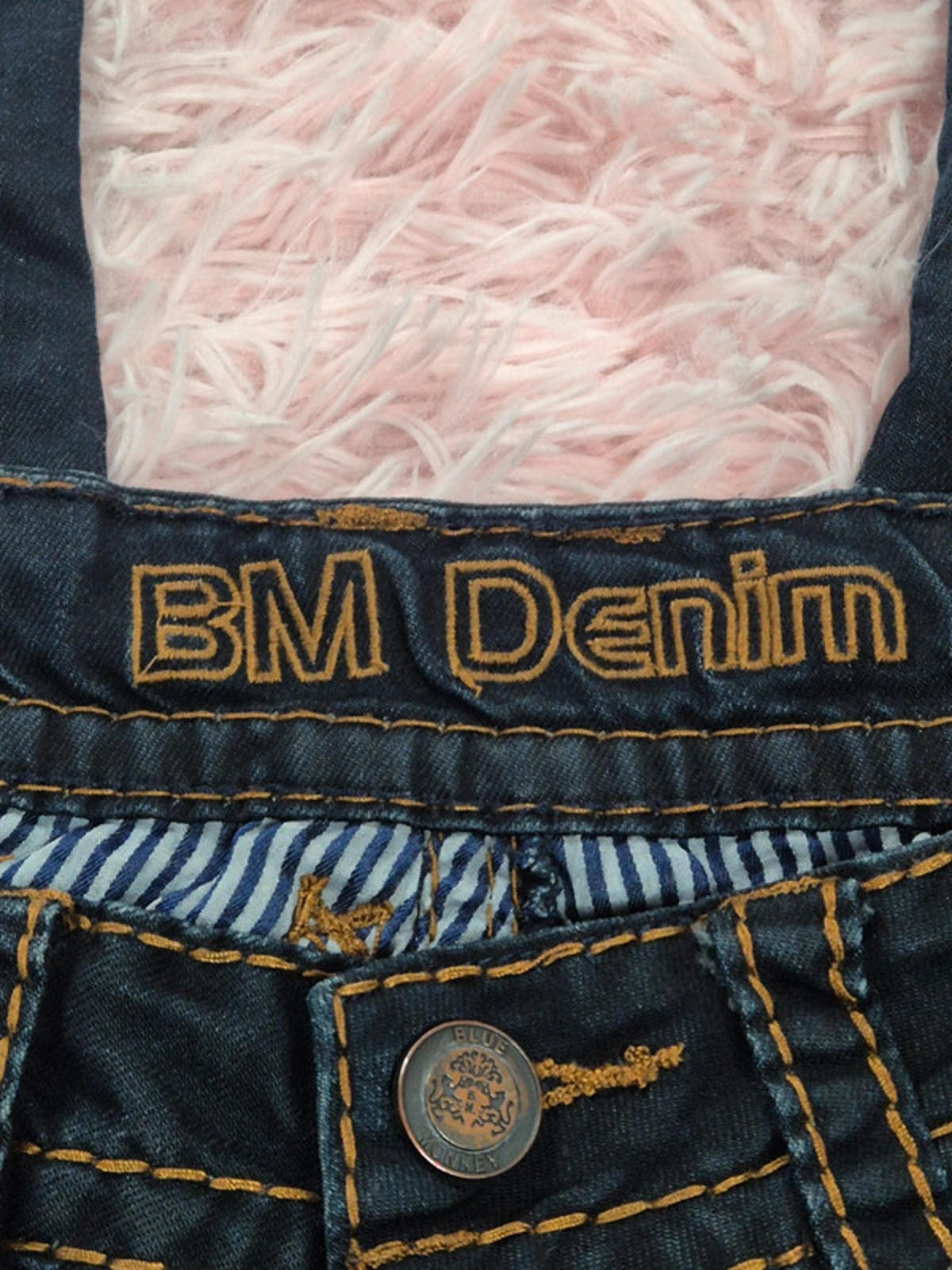 Vintage Y2K Blue Monkey BM Denim Mid Rise Straight Leg Jeans UK size 10