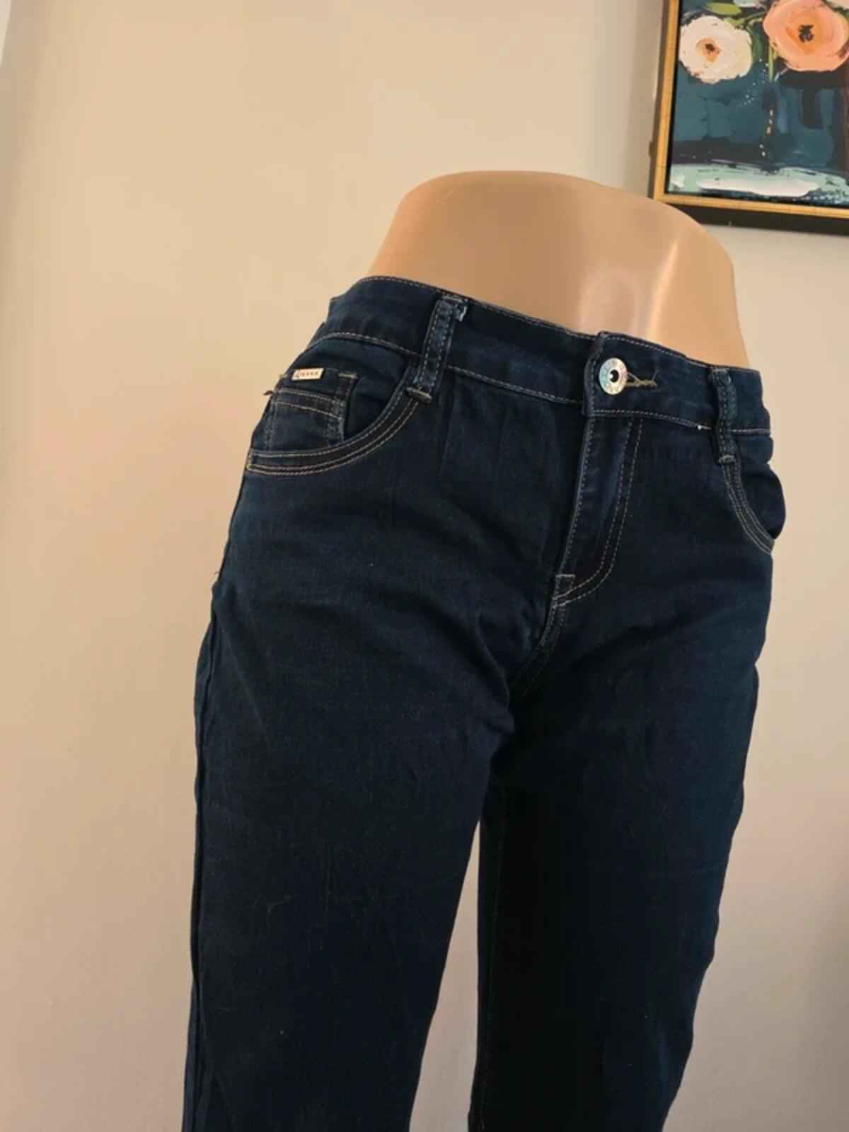 Rodeo Mid Rise Straight Vintage Y2K Jeans UK Size 10 Tall