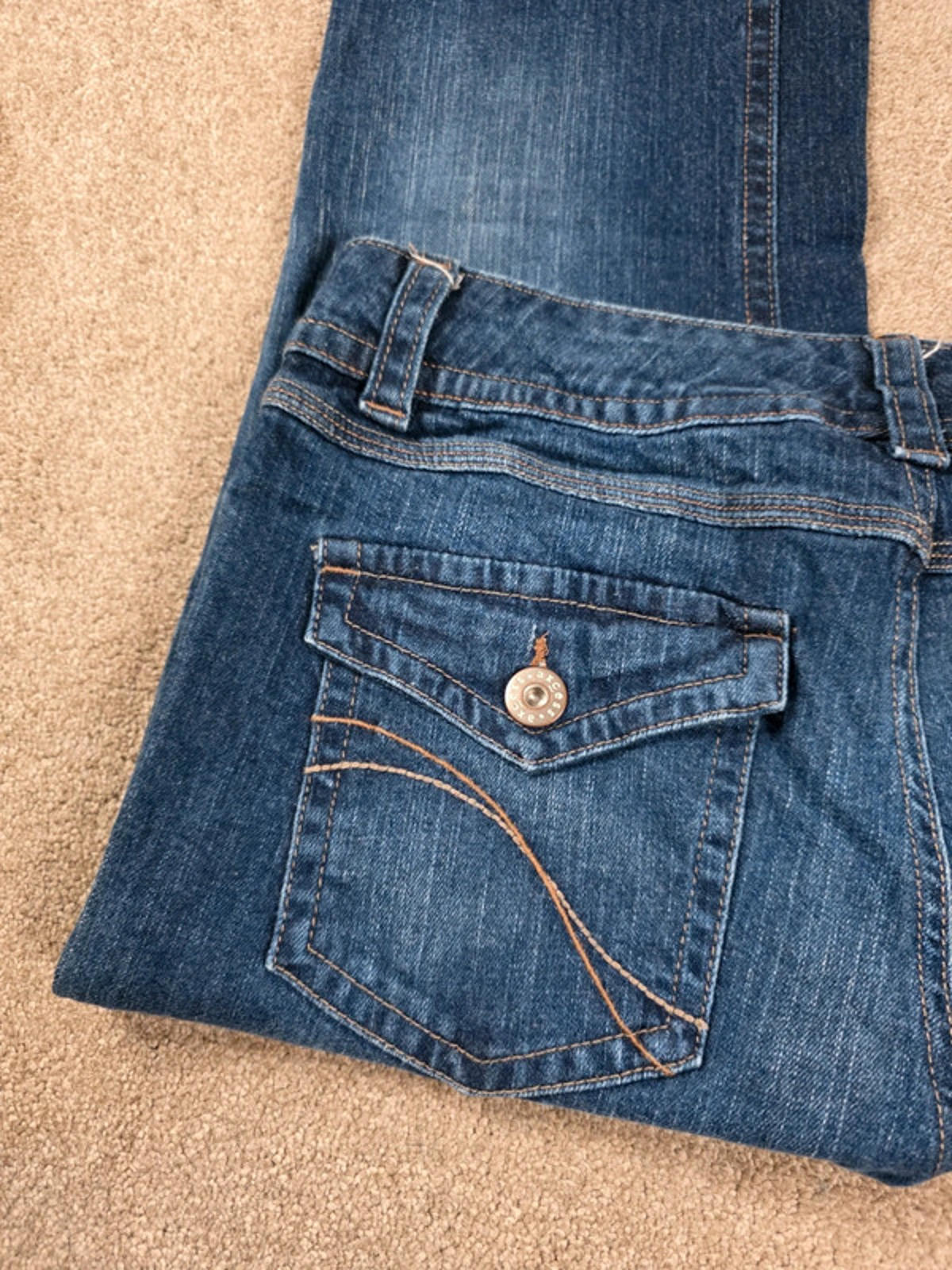 Vintage Y2K Axcess Stretch Mid Rise Bootcut Jeans UK Size 14