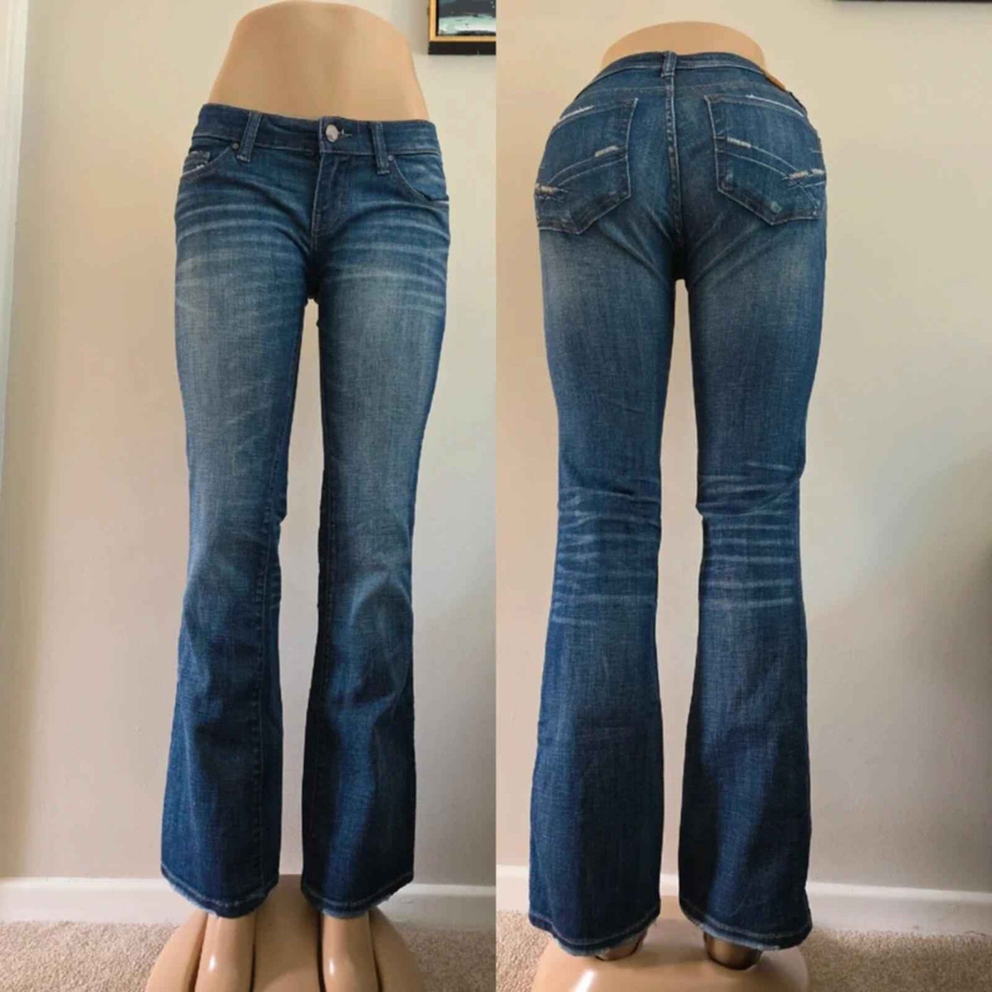 BKE Low Rise Bootcut Vintage Y2K Jeans UK Size 4/6