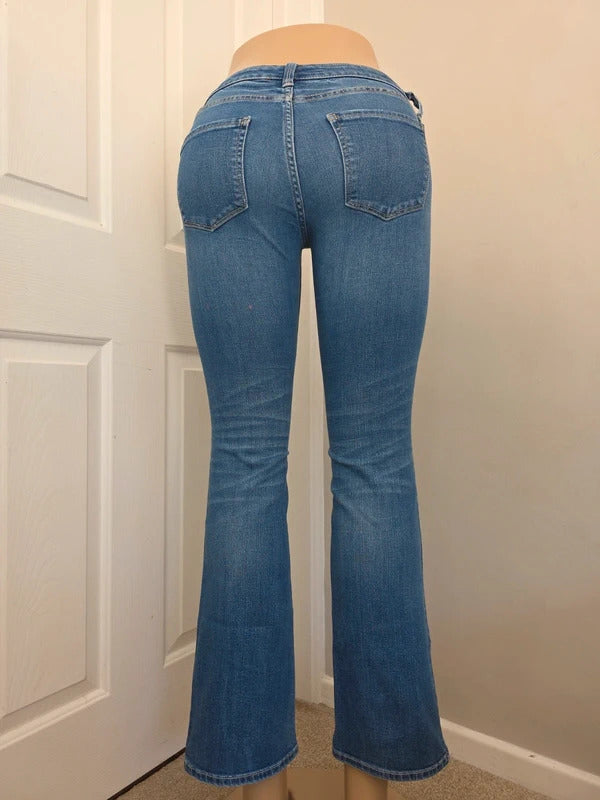 Arizona Mid Rise Bootcut Vintage Y2K Jeans UK Size 4/6 Petite