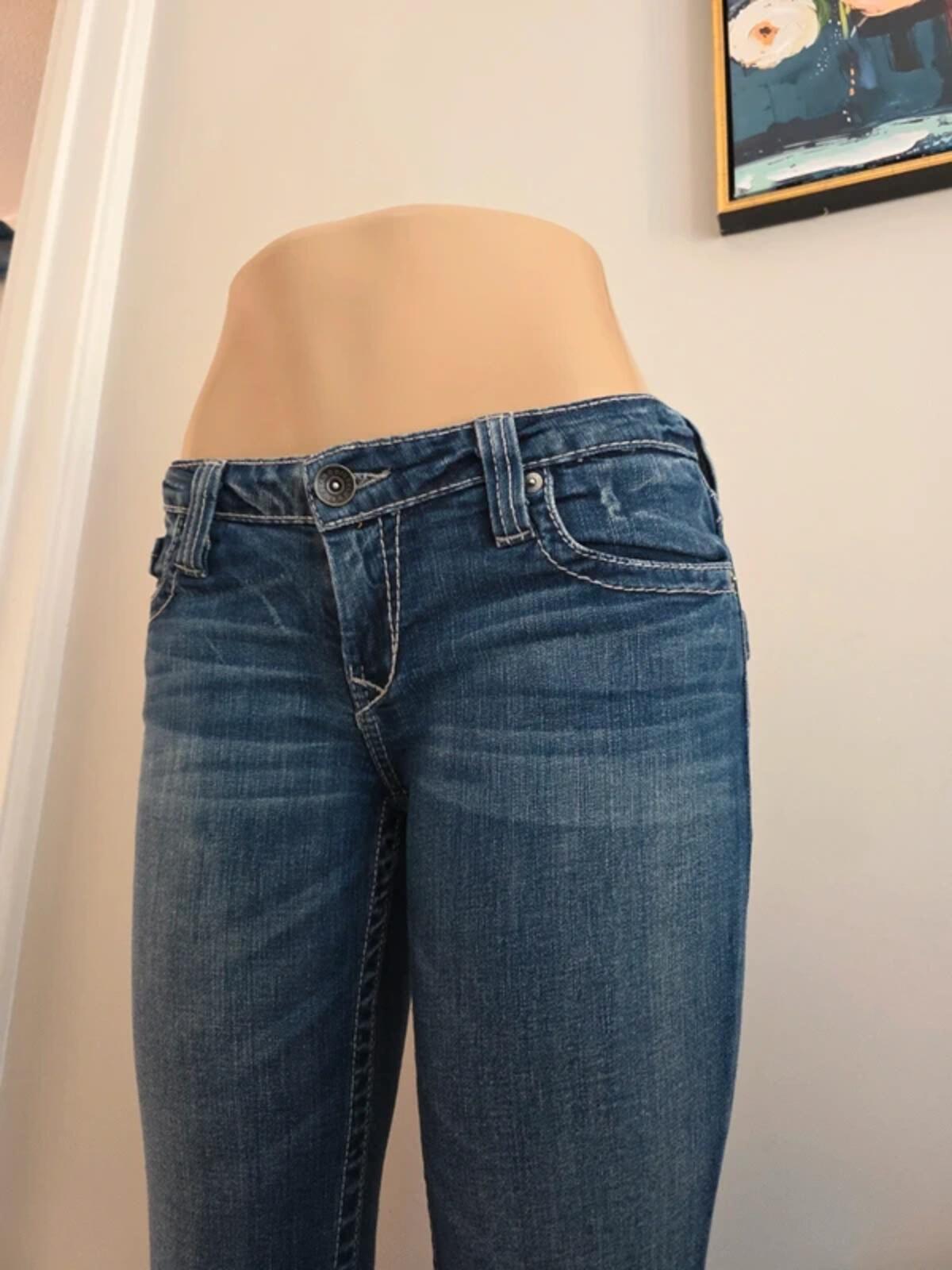 Big Star Ultra Low Rise Bootcut Vintage Y2K Jeans UK Size 8 Tall