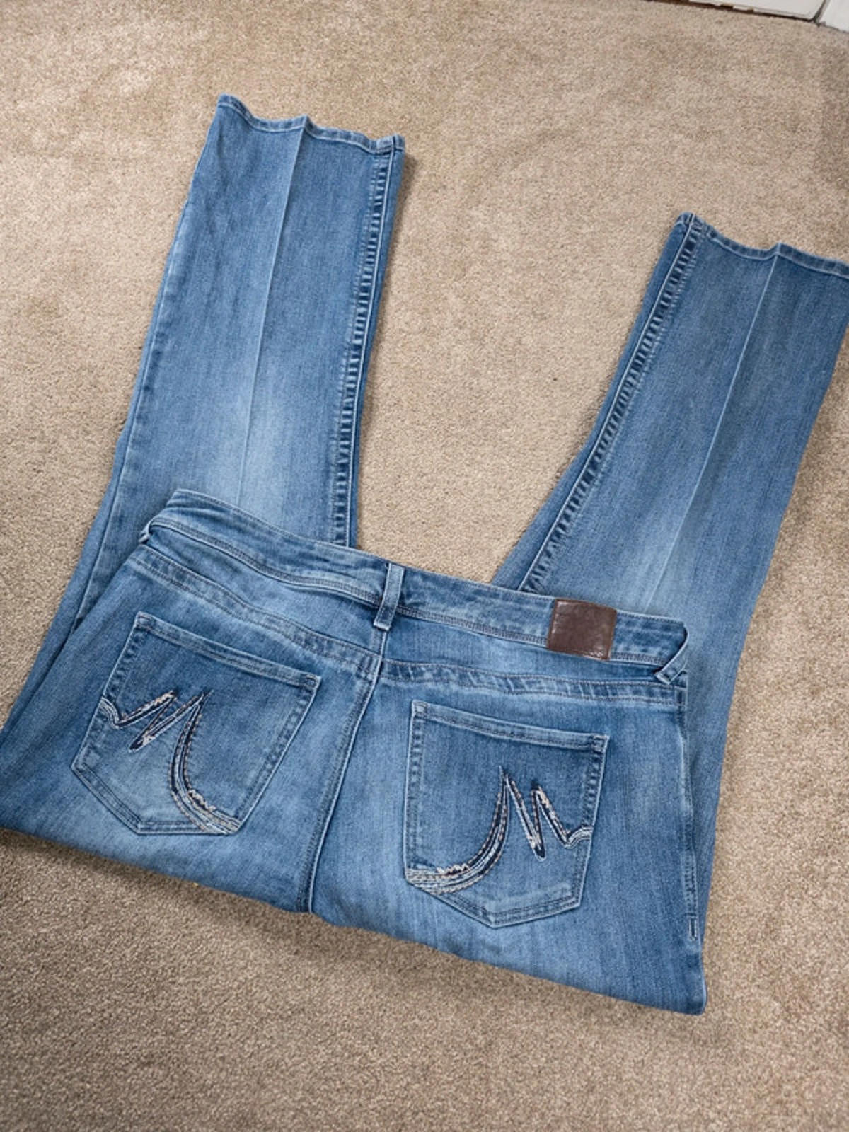 Y2K Maurices Mid Rise Bootcut Jeans UK Size 16 Short