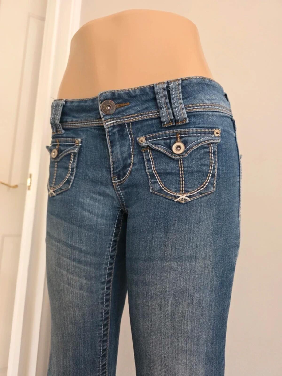 No Boundaries Low Rise Bootcut Vintage Y2K Jeans UK Size 8