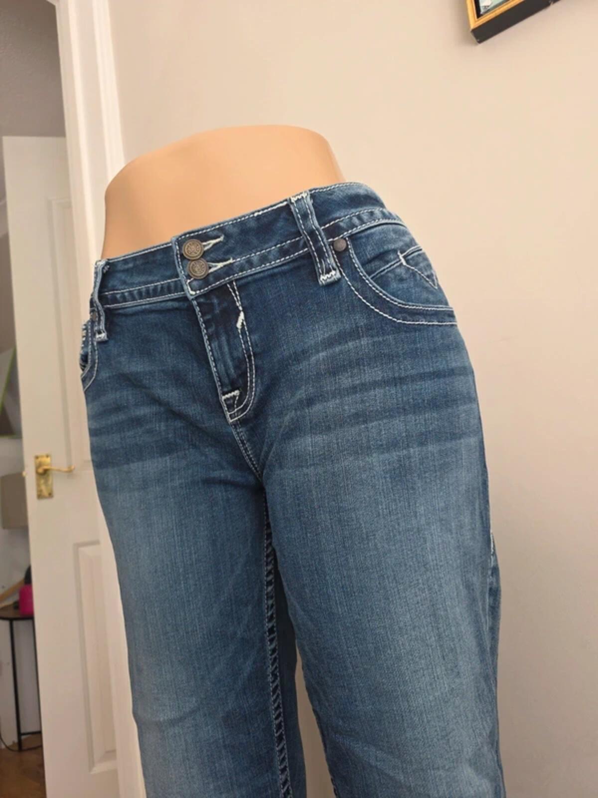 Vigoss Mid Rise Capri Vintage Y2K Jeans UK Size 18