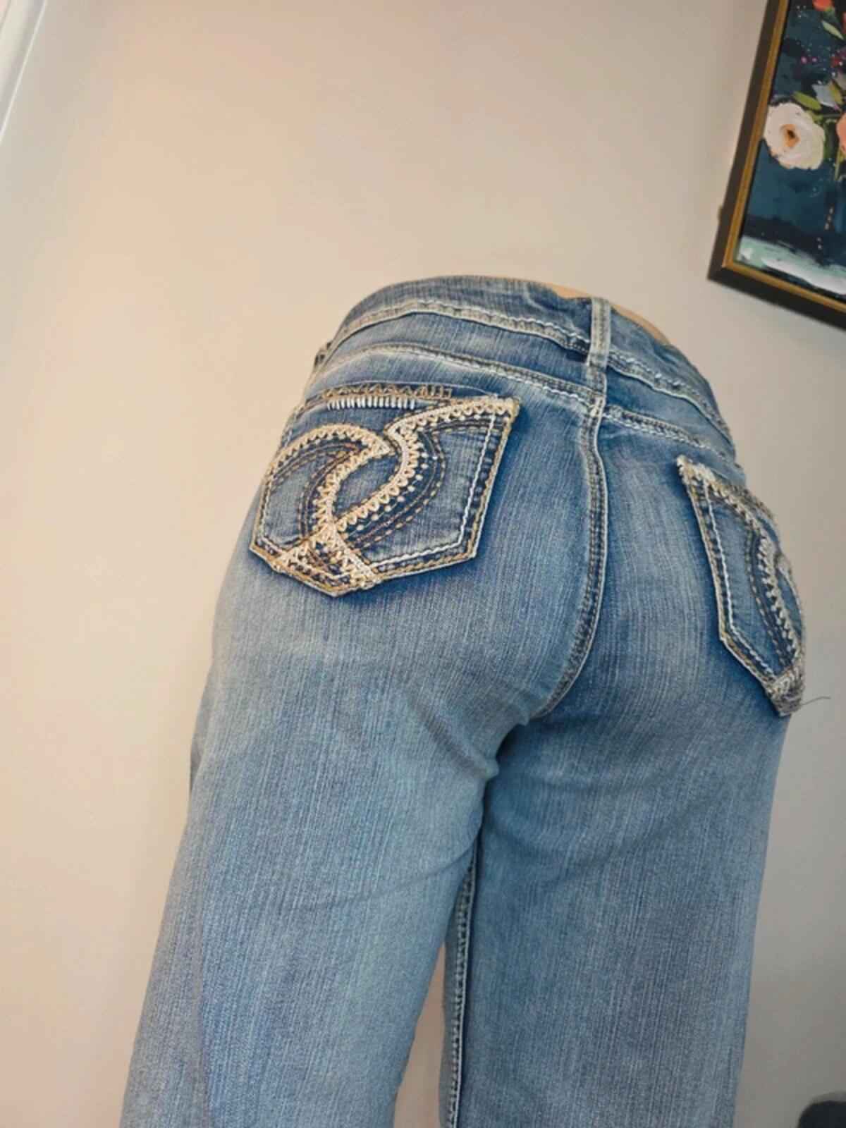 Maurices Mid Rise Capri Jeans UK Size 16/18 Vintage Y2K Plus Size