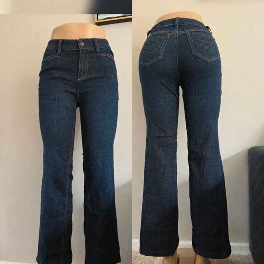 Liz Claiborne Mid Rise Bootcut Vintage Y2K Jeans UK Size 8 Petite