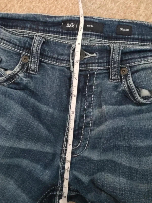 BKE Vintage Y2K Aiden Mid Rise Bootcut Jeans UK Size 10 Petite