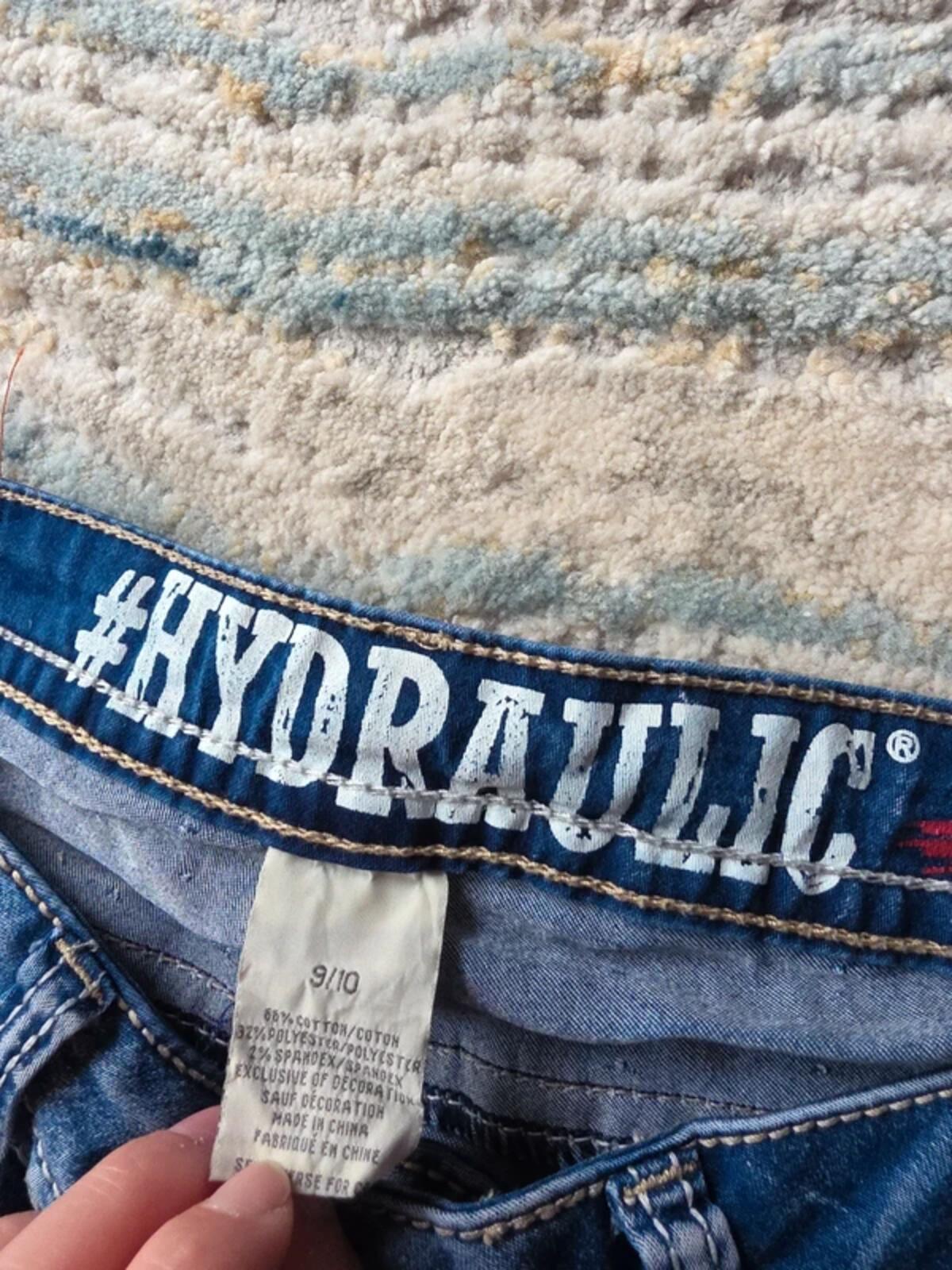 Hydraulic Low Rise Skinny Vintage Y2K Jeans UK Size 10