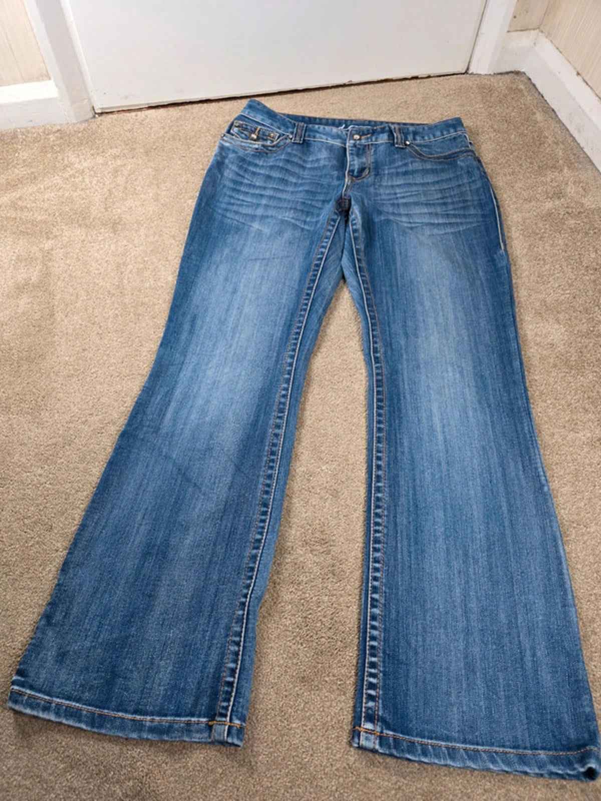 Vintage Y2K INC Denim Curvy Fit Bootcut Jeans UK Size 12