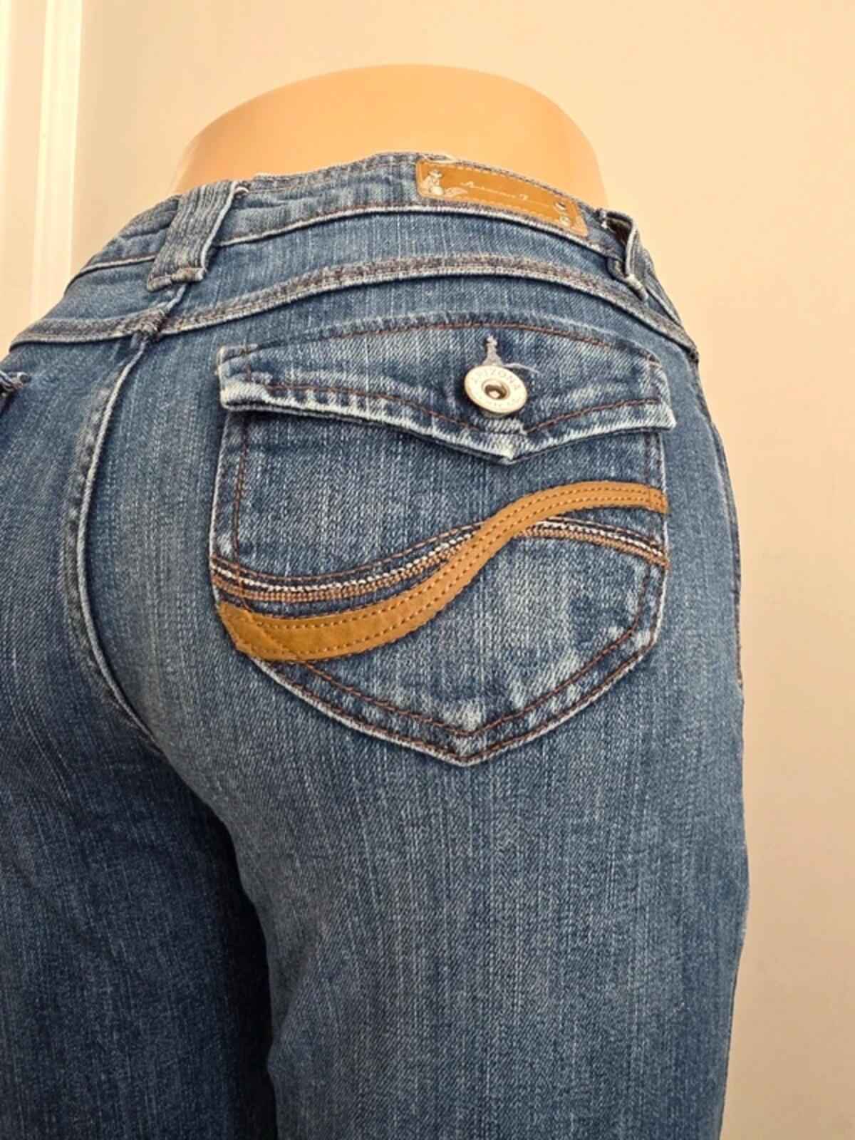 Arizona Mid Rise Flared Jeans UK Size 8 Petite