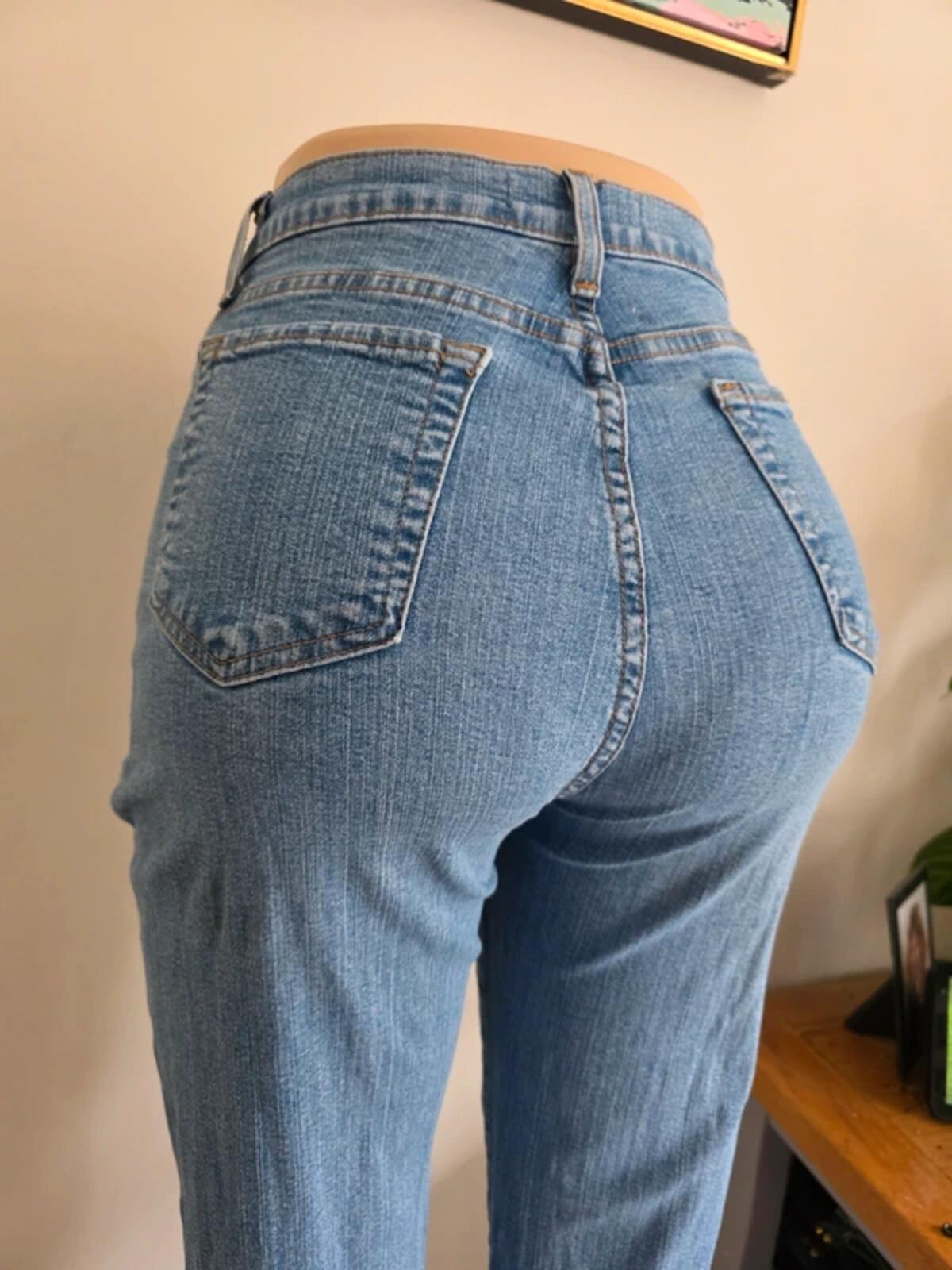 Vintage Y2K NYDJ High Rise Flared Jeans UK Size 10