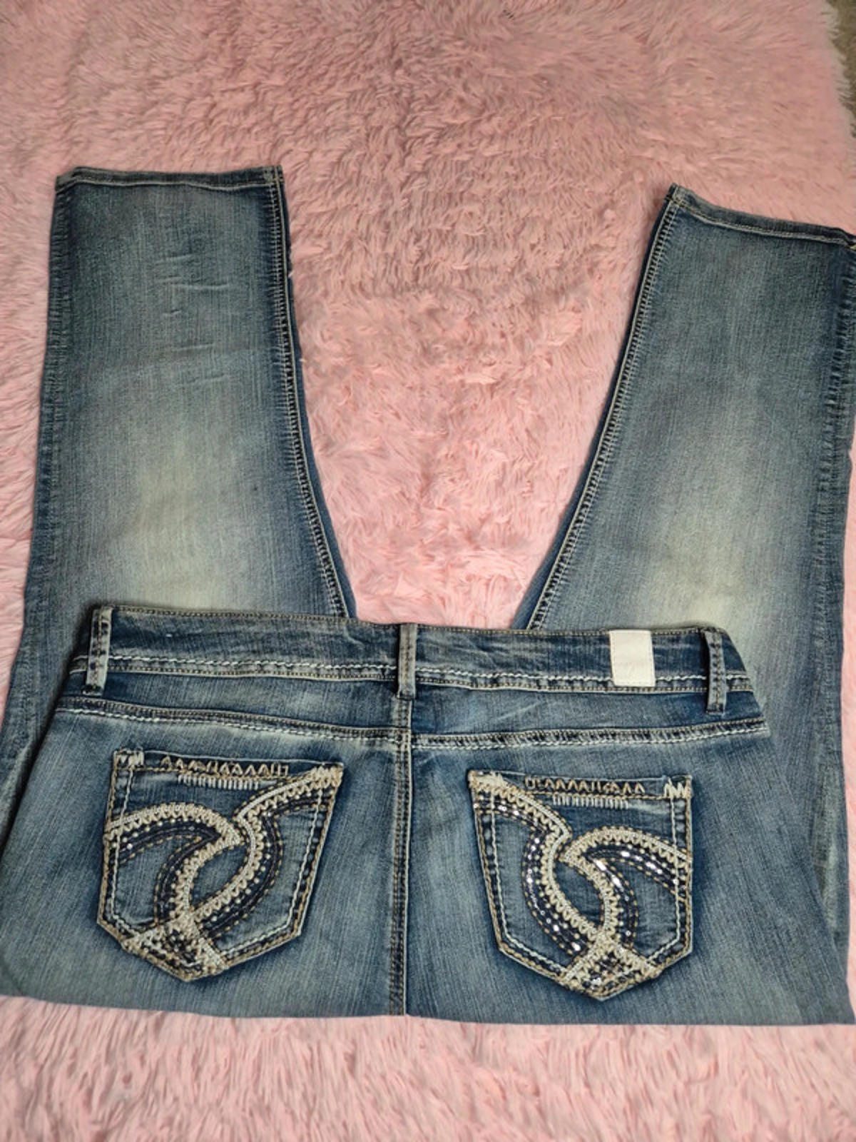 Vintage Y2K Maurices Straight Mid Rise Jeans UK 18 Petite