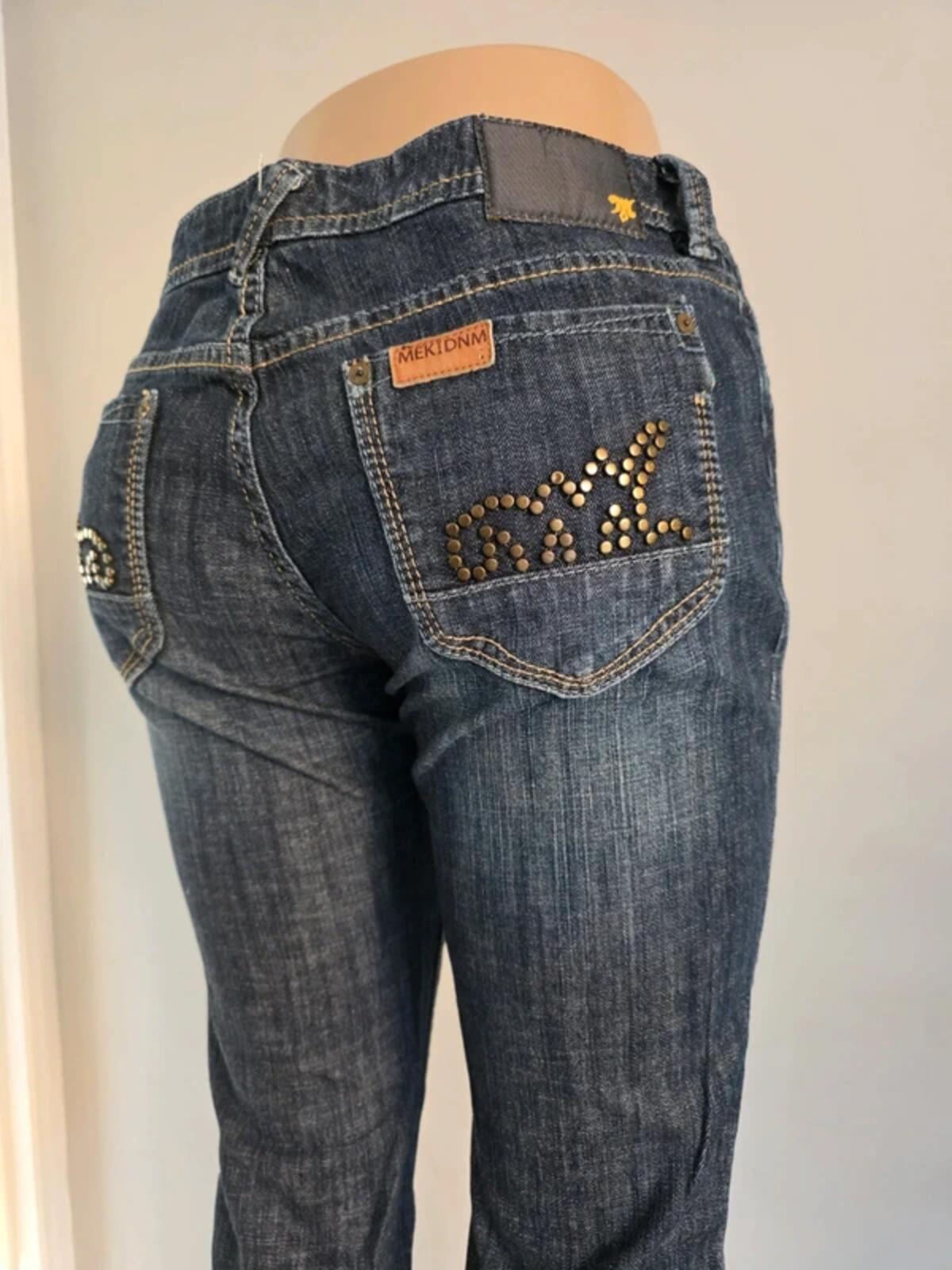 Mek Denim Low Rise Skinny Jeans UK Size 8/10 Tall