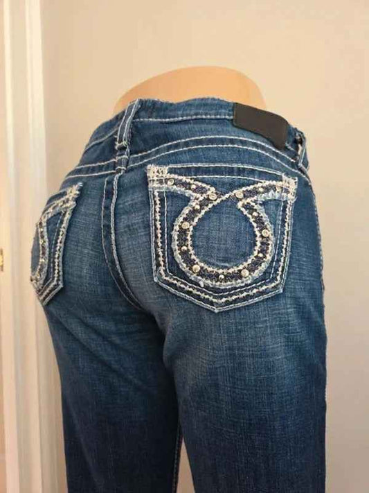 Big Star Low Rise Bootcut Vintage Y2K Jeans UK Size 8/10 Petite