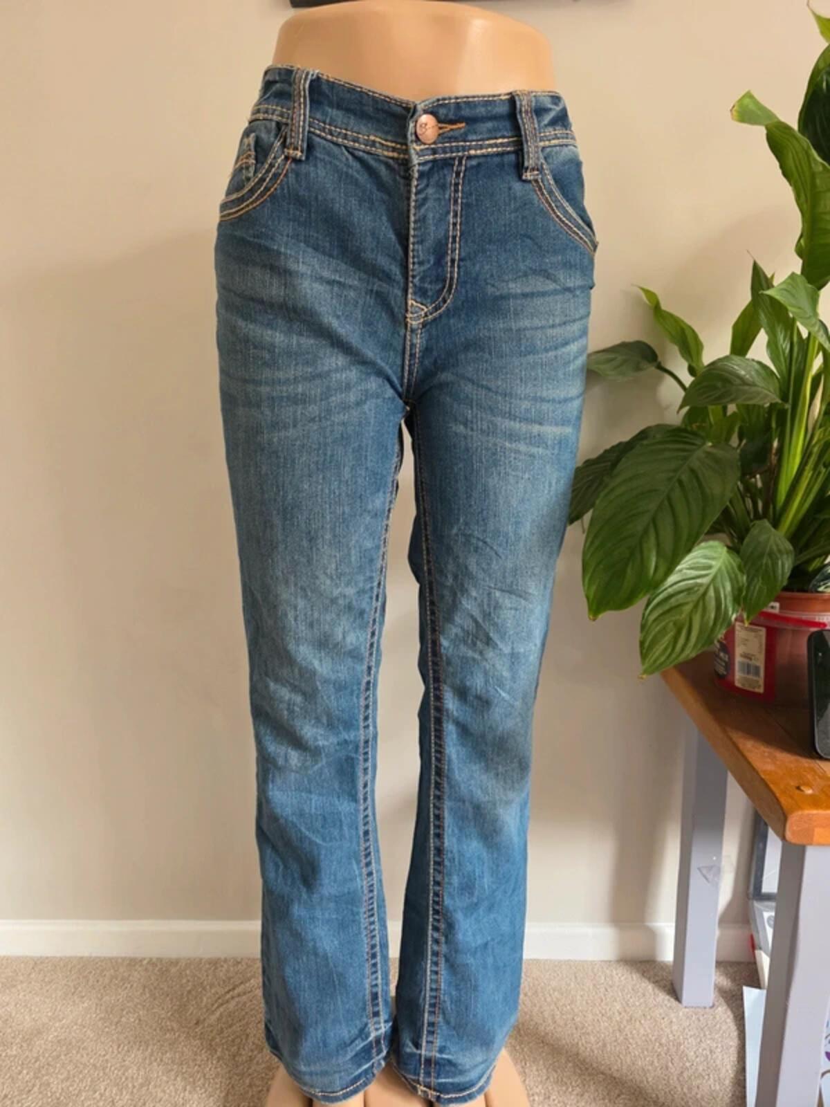 Vintage Y2K Supplies Mid Rise Straight Leg Jeans UK Size 16