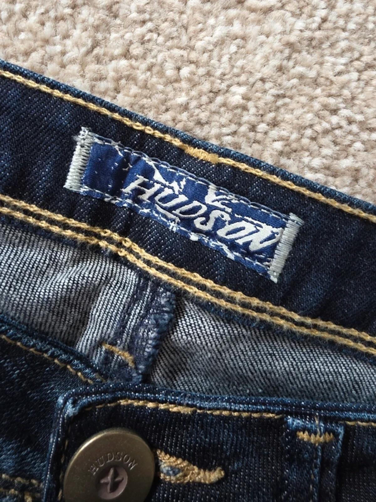 Hudson Low Rise Straight Leg Jeans UK Size 8 Tall