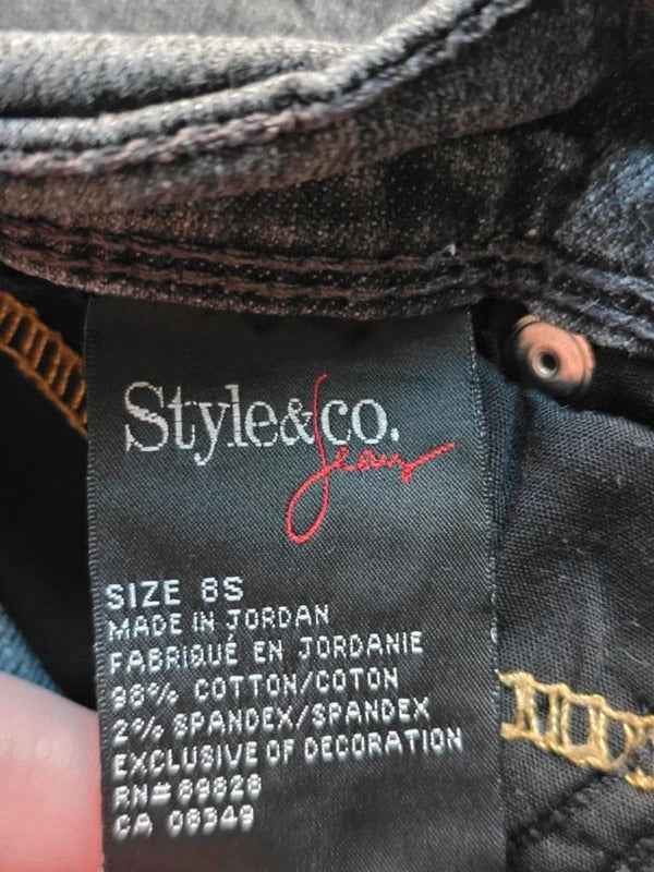 Vintage Y2K Style & Co High Rise Bootcut Jeans UK Size 8 Petite